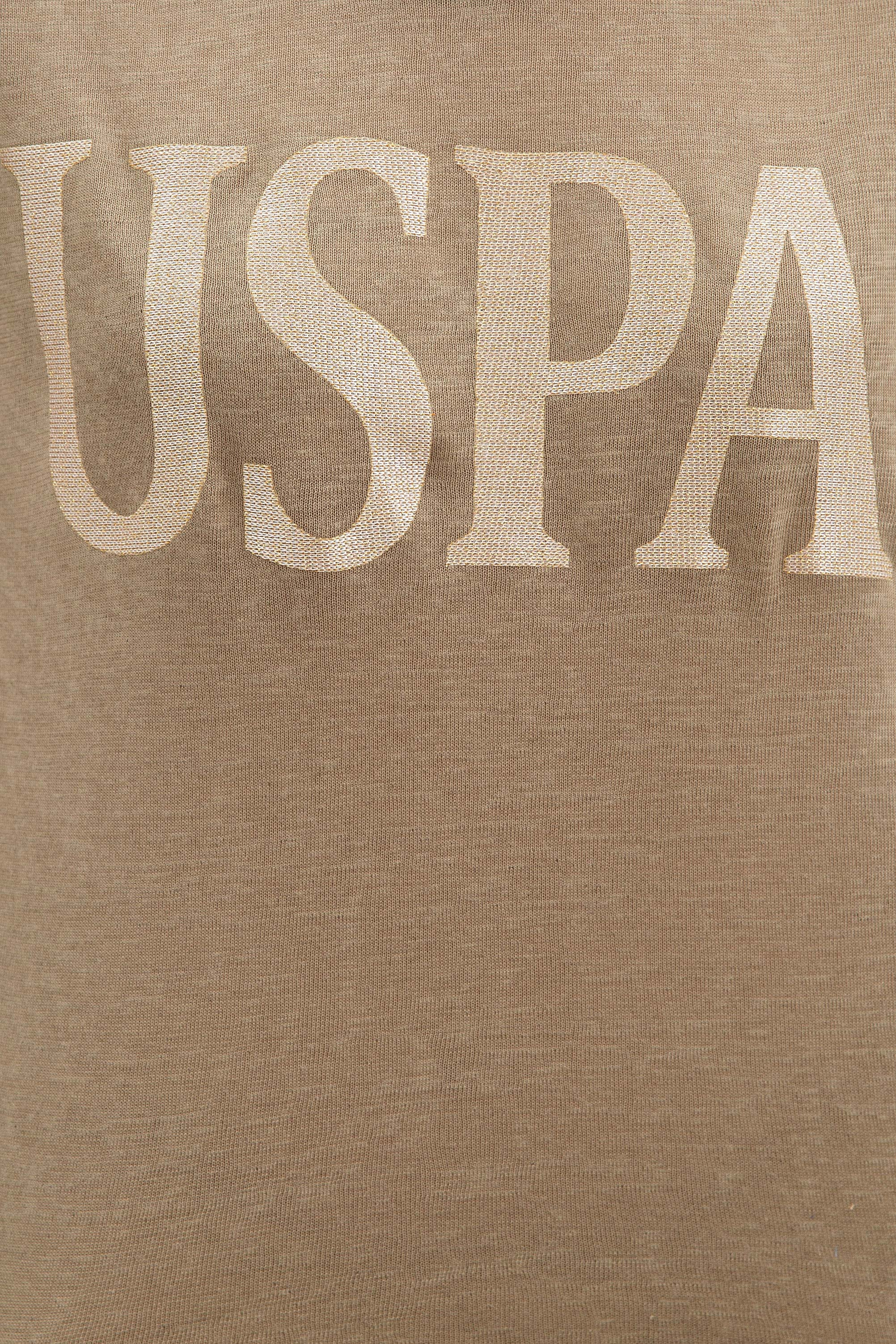 Kadın Haki Bisiklet Yaka T-Shirt - Image 5