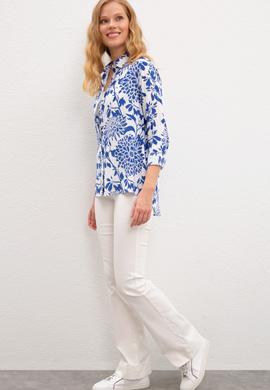 Kadın Lacivert Gömlek Uzunkol - 50199211001