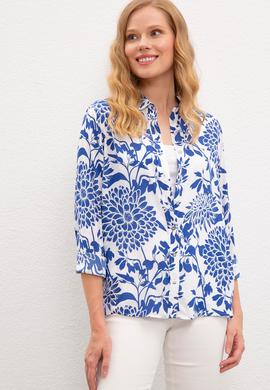 Kadın Lacivert Gömlek Uzunkol - 50199211001