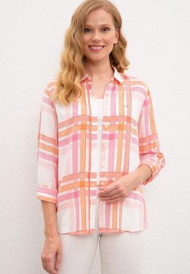 Kadın Turuncu Gömlek  Uzunkol - 50218792023