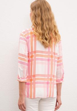 Kadın Turuncu Gömlek  Uzunkol - 50218792023