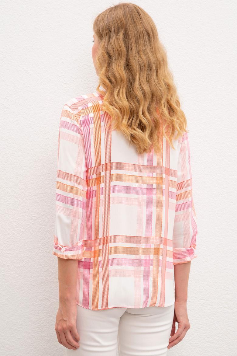 Kadın Turuncu Gömlek  Uzunkol - 50218792023