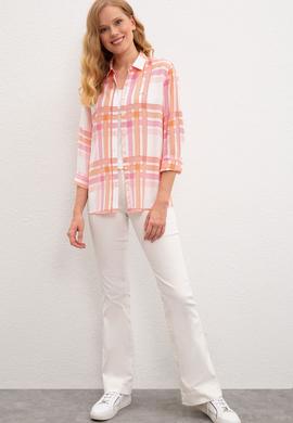 Kadın Turuncu Gömlek  Uzunkol - 50218792023