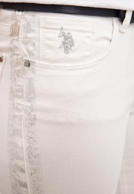 Kadın Beyaz Jean Pantolon - 50219982004