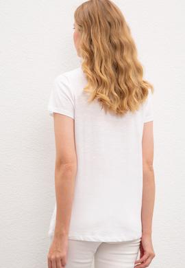 Kadın Beyaz Tişört - 50222102006