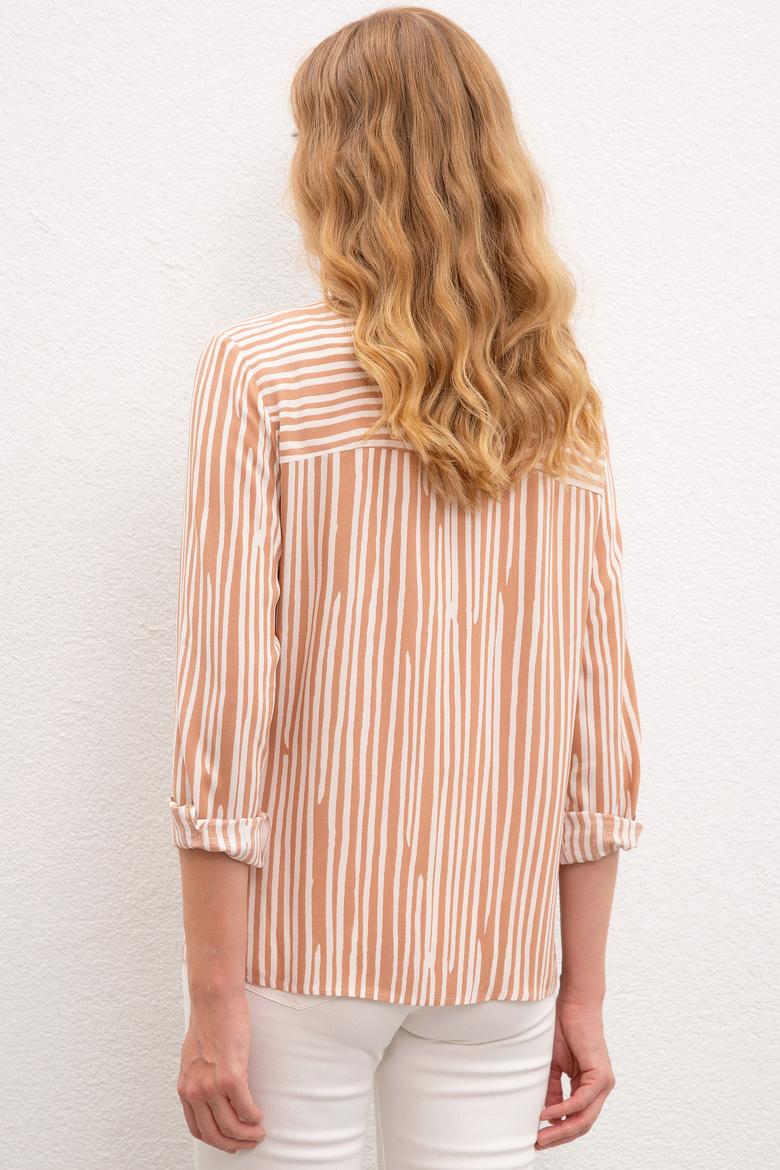 Kadın Kum Gömlek Uzunkol - 50218798001