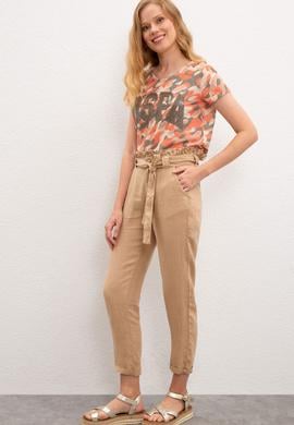 Kadın Haki Tişört - 50217740014