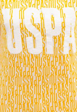 Kadın Sarı Bisiklet Yaka T-Shirt - 50219867007