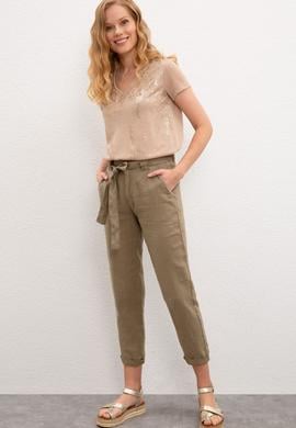 Kadın Multicolor V - Yaka T-Shirt - 50218041011