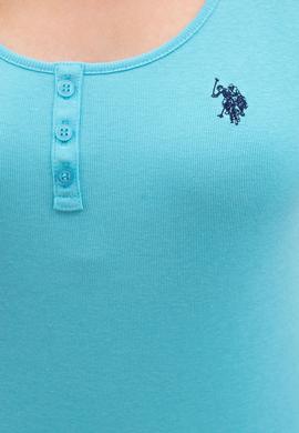 Kadın Turkuaz Basic Tişört - 50219868088