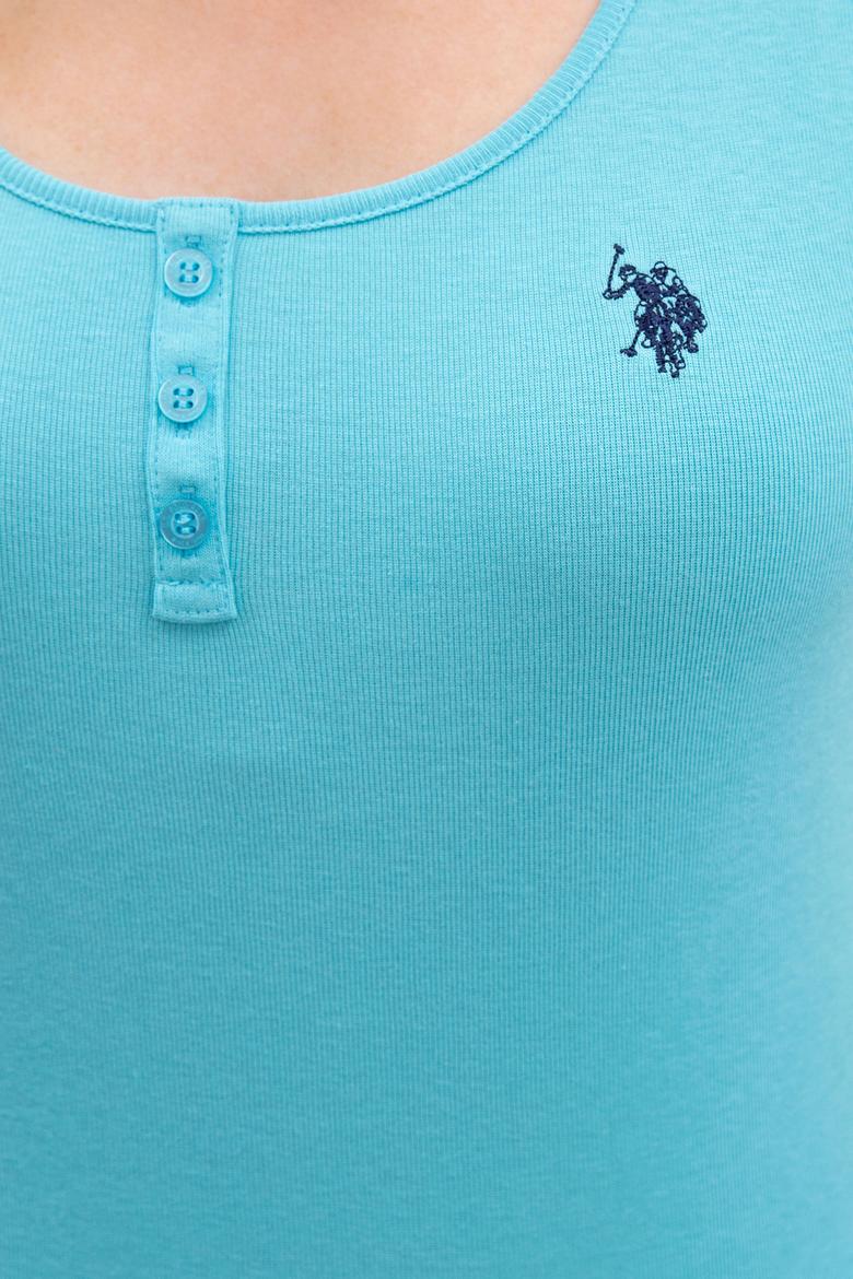 Kadın Turkuaz Basic Tişört - 50219868088