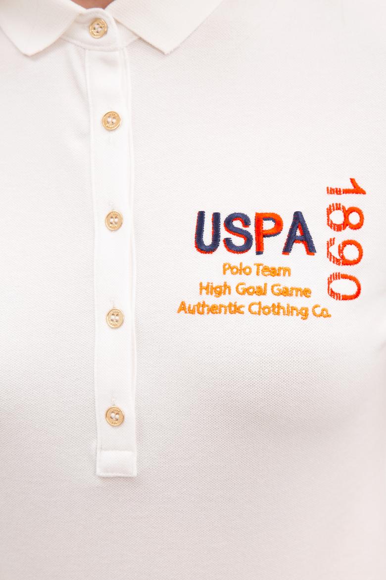 Kadın Beyaz Polo Yaka T-Shirt - 50220588004