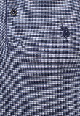 Erkek İndigo Polo Yaka Tişört - 50219209024