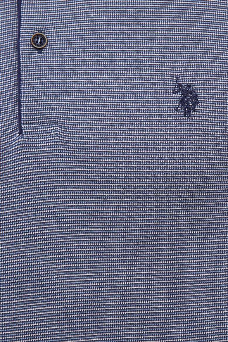 Erkek İndigo Polo Yaka Tişört - 50219209024