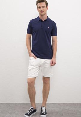 Erkek Lacivert Polo Yaka T-Shirt Basic - 50218822030