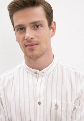 Erkek Kum Uzun Kollu Gömlek - 50218631015