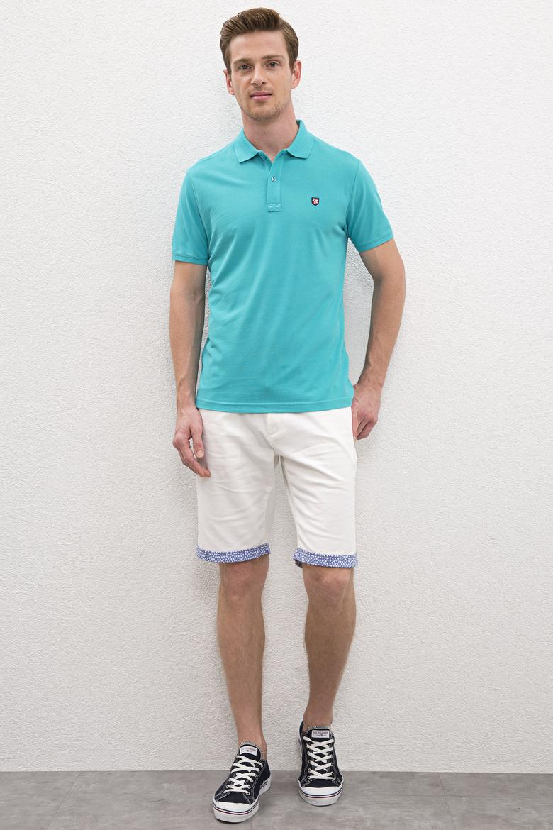 Erkek Aqua Polo Yaka T-Shirt Basic - 50218822098