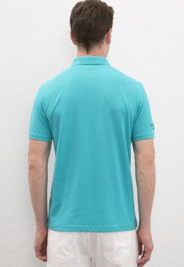 Erkek Aqua Polo Yaka T-Shirt Basic - 50218822098