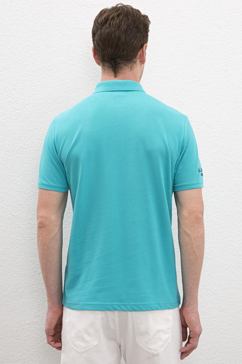 Erkek Aqua Polo Yaka T-Shirt Basic - 50218822098