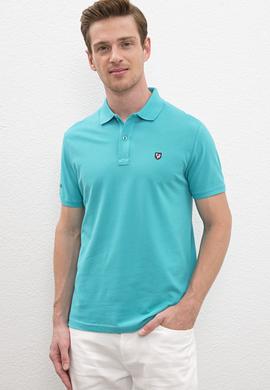 Erkek Aqua Polo Yaka T-Shirt Basic - 50218822098