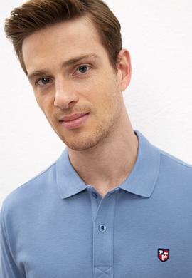 Erkek İndigo Basic Tişört - 50218822050