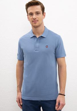 Erkek İndigo Basic Tişört - 50218822050