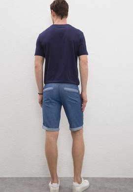 Erkek Mavi Jean Şort - 50219099003