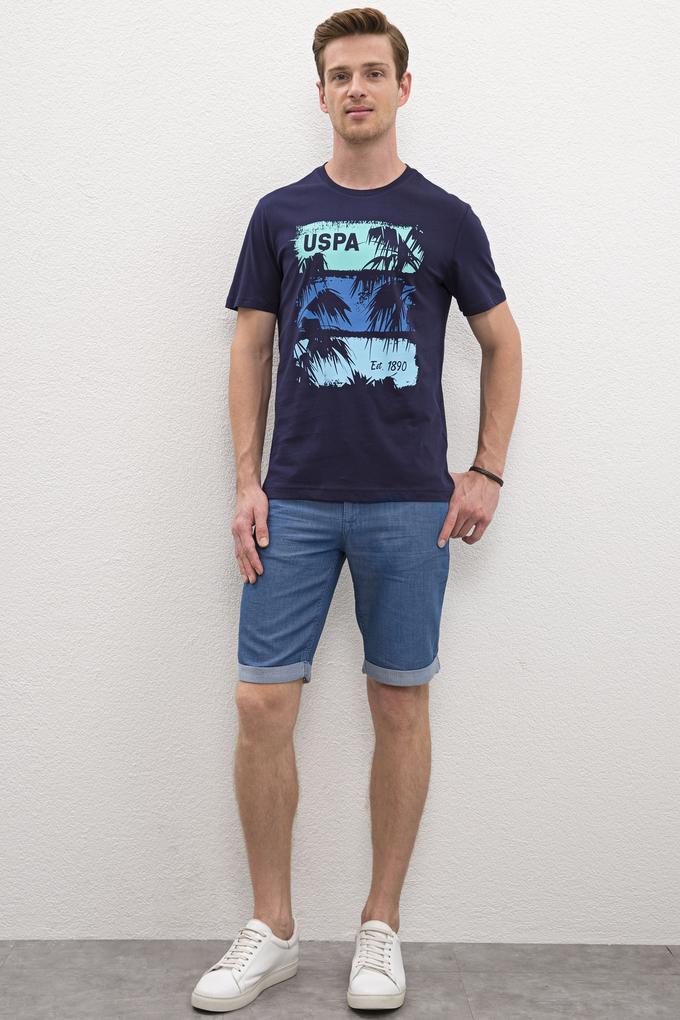 Erkek Mavi Jean Şort