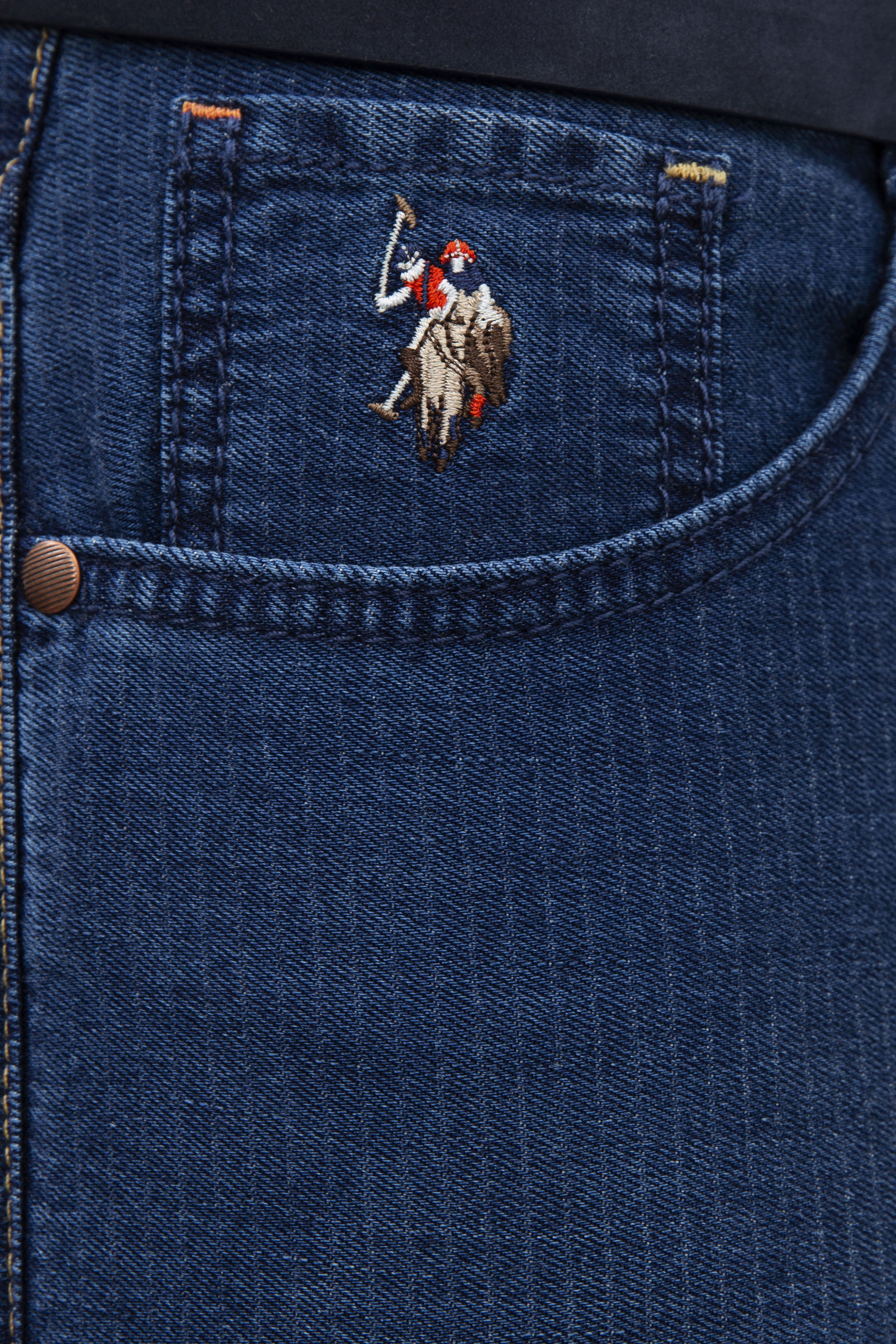 Erkek Mavi Denim Bermuda - Image 4