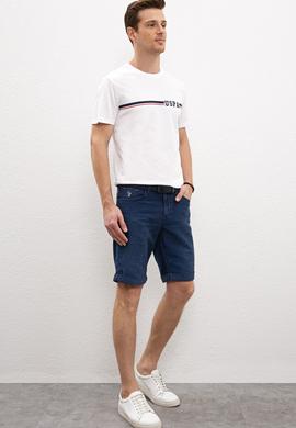 Erkek Mavi Denim Bermuda - 50219105011