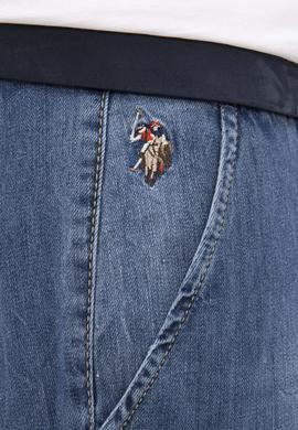 Erkek Mavi Denim Bermuda - 50219106004