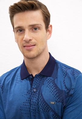 Erkek Kobalt Polo Yaka T-Shirt - 50219233041