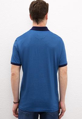 Erkek Kobalt Polo Yaka T-Shirt - 50219233041