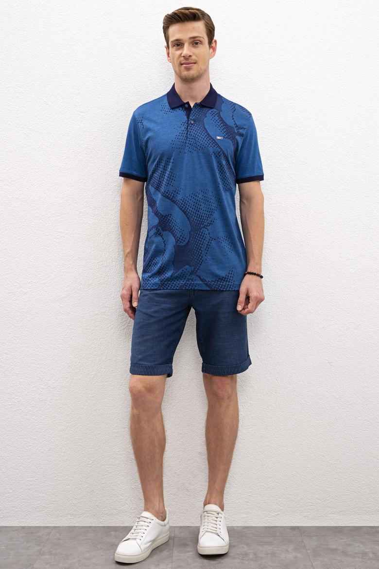 Erkek Kobalt Polo Yaka T-Shirt - 50219233041