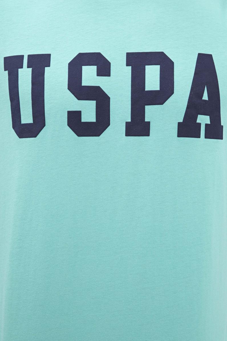 Erkek Mint Bisiklet Yaka Basic T-Shirt