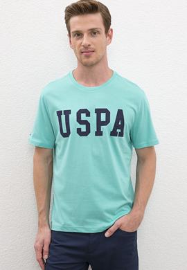 Erkek Mint Bisiklet Yaka Basic Tişört - 50216452008