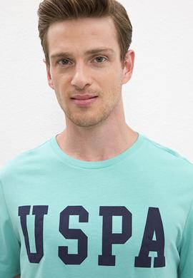 Erkek Mint Bisiklet Yaka Basic Tişört - 50216452008