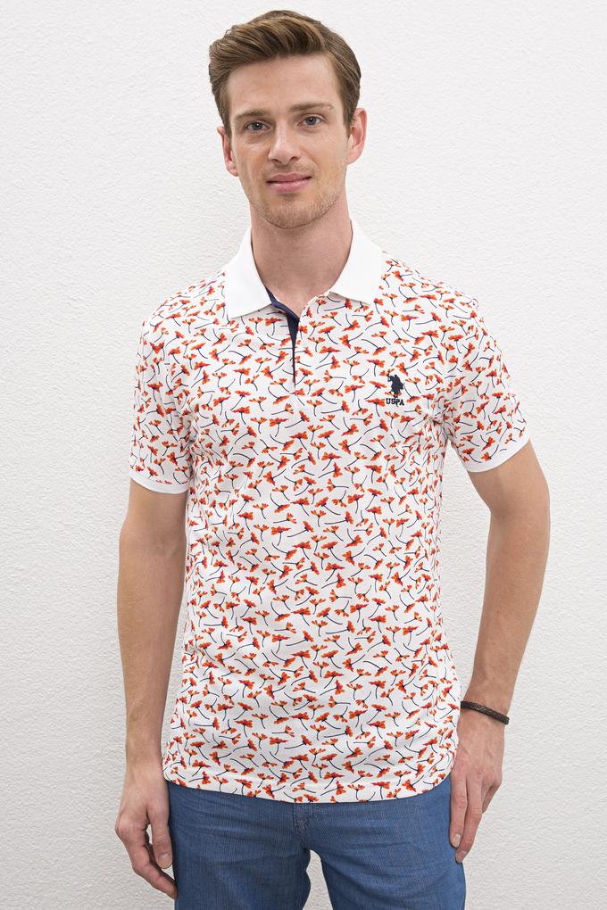 Erkek Beyaz Polo Yaka Tişört