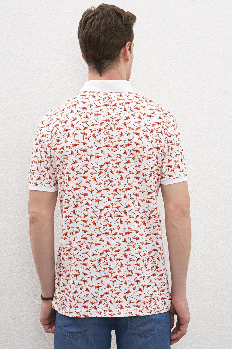 Erkek Beyaz Polo Yaka Tişört - 50217896008