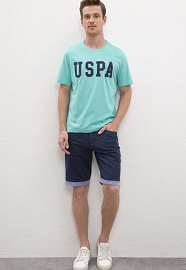 Erkek Mint Bisiklet Yaka Basic Tişört - 50216452008