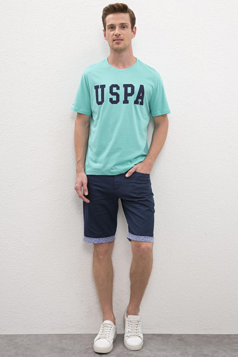 Erkek Mint Bisiklet Yaka Basic Tişört - 50216452008