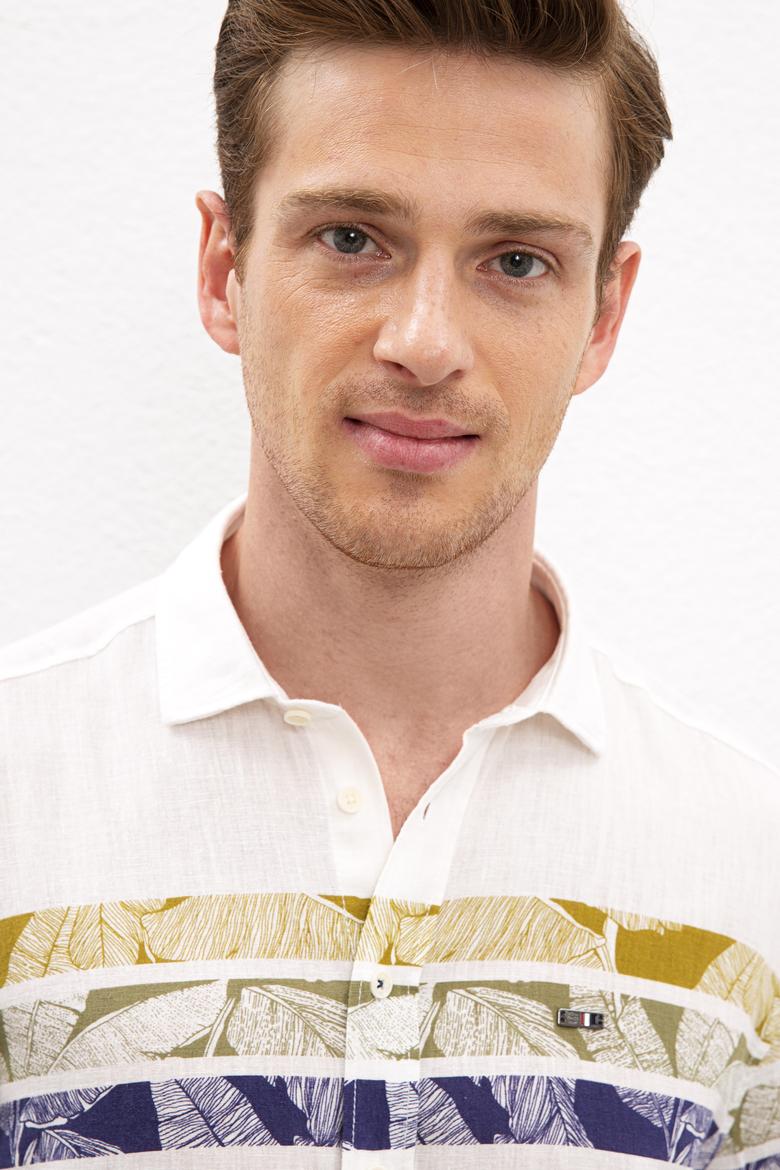 Erkek Yeşil Gömlek Uzunkol - 50218690002