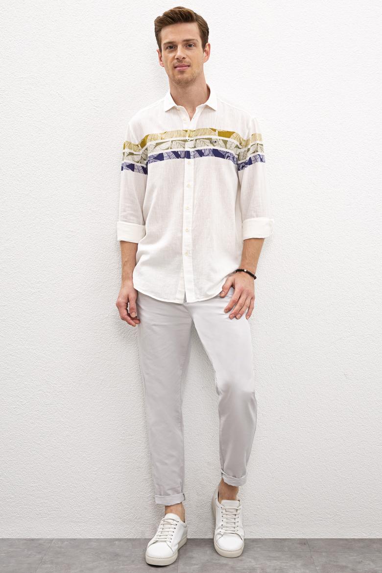 Erkek Yeşil Gömlek Uzunkol - 50218690002