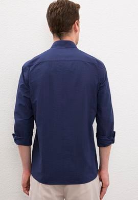 Erkek Lacivert Gömlek Uzunkol - 50218452005