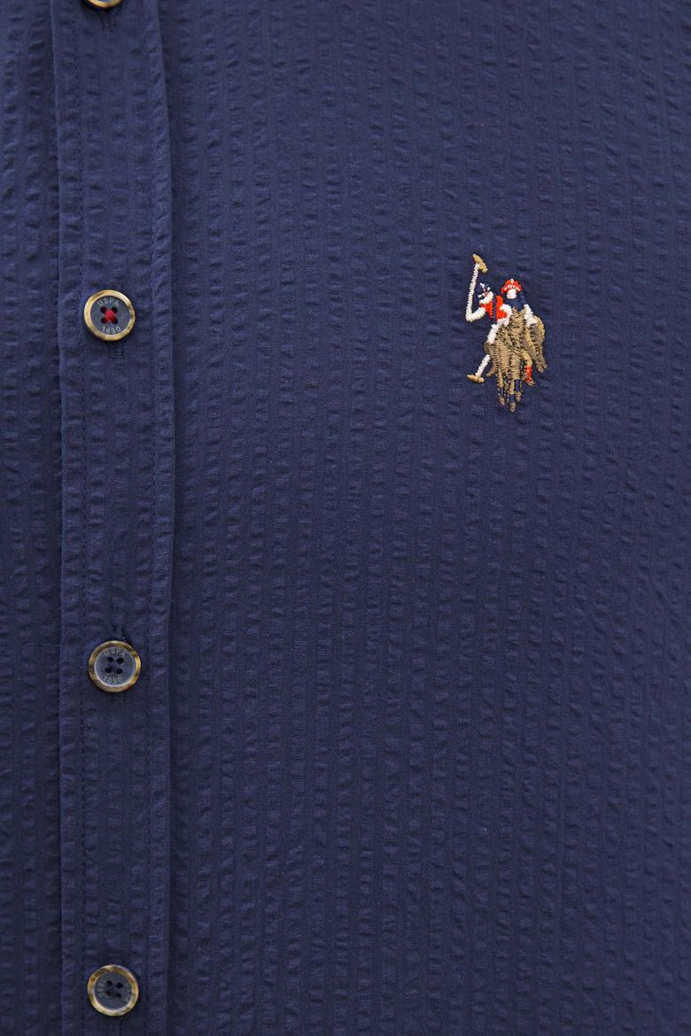 Erkek Lacivert Gömlek Uzunkol - 50218452005