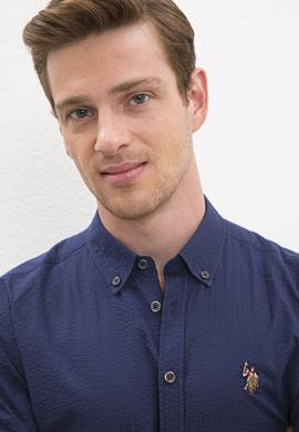 Erkek Lacivert Gömlek Uzunkol - 50218452005