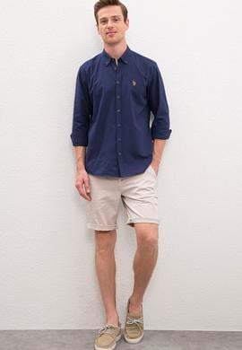 Erkek Lacivert Gömlek Uzunkol - 50218452005