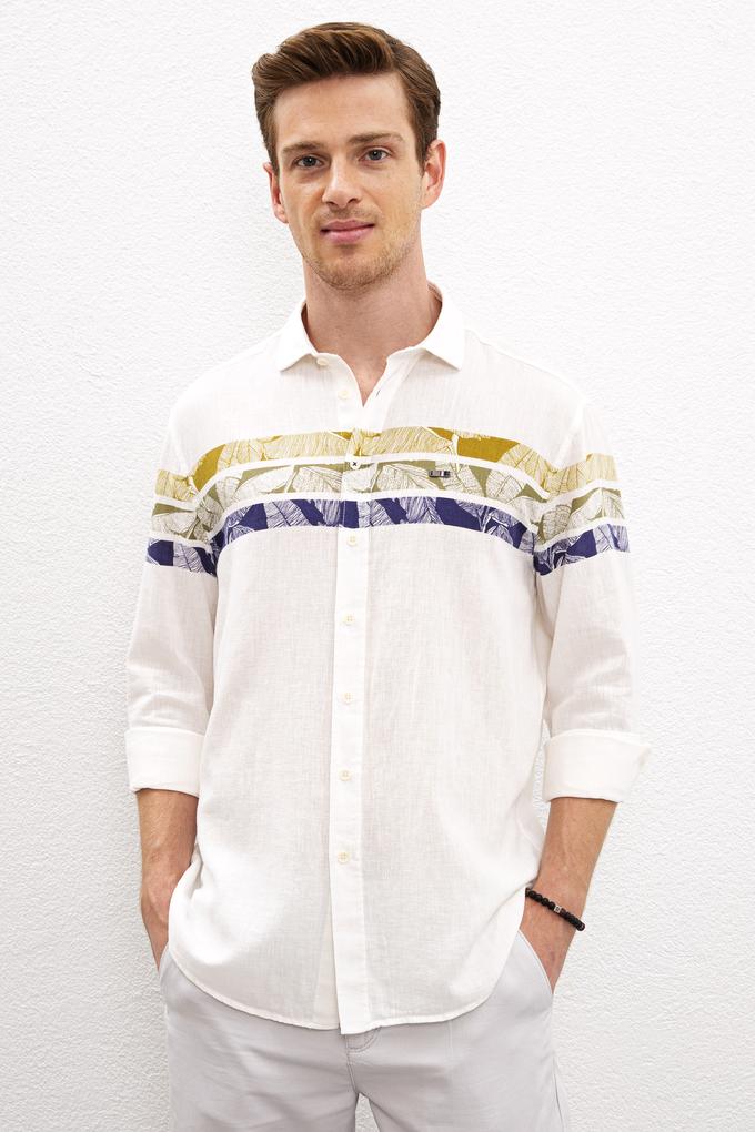 Erkek Yeşil Gömlek Uzunkol