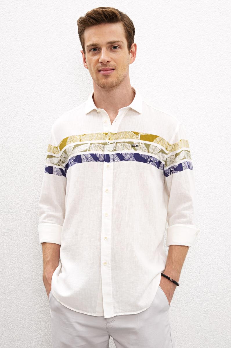 Erkek Yeşil Gömlek Uzunkol