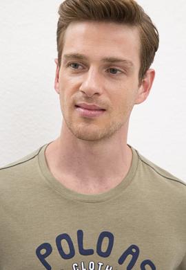 Erkek Haki T-shirt - 50219186025